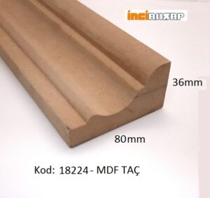 18224- MDF DEKORATİF TAÇ 80x36mm